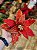 FLOR BICO DE PAPAGAIO VERMELHO COM DOURADO 28CM - Imagem 1