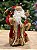 PAPAI NOEL EM PÉ VERMELHO E DOURADO 30CM - Imagem 1