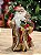 PAPAI NOEL EM PÉ VERMELHO E DOURADO 30CM - Imagem 3