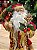 PAPAI NOEL EM PÉ VERMELHO E DOURADO 30CM - Imagem 4