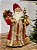PAPAI NOEL EM PÉ  VERMELHO E DOURADO 45CM - Imagem 1