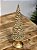 ÁRVORE DECORATIVA COM LED DOURADO EM RESINA 28CM - Imagem 5