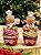 DUPLA DE BONECOS GINGERBREAD NO CUPCAKE 14CM - Imagem 1