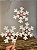 GALHO DECORATIVO FLOCOS BRANCO - 72CM - Imagem 1
