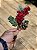 GALHO PICK BERRY VERMELHO NEVADO COM PINHA 25CM - Imagem 1
