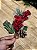 GALHO PICK BERRY VERMELHO NEVADO COM PINHA 25CM - Imagem 2