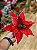 FLOR POINSETIA DECORATIVA VERMELHA COM PINHA - 26CM - Imagem 2