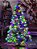 ÁRVORE PALERMO 942 GALHOS COM 300 LEDS BICOLOR 1,80CM MUSICAL E BASE GIRATÓRIA COM CONTROLE REMOTO - Imagem 2