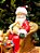 PAPAI NOEL NO TRENO EM RESINA 36CM - Imagem 3