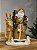PAPAI NOEL COM ANIMAIS EM RESINA 26CM - Imagem 4