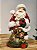 PAPAI NOEL COM SACO DE PRESENTES EM RESINA 31CM - Imagem 1