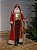 PAPAI NOEL COM CERVO VERMELHO EM RESINA 35CM - Imagem 4