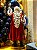 PAPAI NOEL DE LUXO COM CAJADO DE CERVO RESINA 64CM - PRÉ VENDA 2025 - Imagem 4