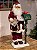 PAPAI NOEL CARTEIRO COM MOVIMENTOS SOM E LUZ 70CM - Imagem 4
