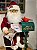 PAPAI NOEL CARTEIRO COM MOVIMENTOS SOM E LUZ 70CM - Imagem 2
