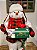 BONECO DE NEVE COM CAIXA DE CORREIO COM MOVIMENTOS SOM E LUZ 70CM - Imagem 2