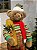 URSO MARROM NATALINO VERDE E VERMELHO 70CM - Imagem 5