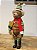 URSO MARROM NATALINO VERDE E VERMELHO 50CM - Imagem 4