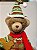 URSO MARROM NATALINO VERDE E VERMELHO 50CM - Imagem 2