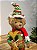 URSO MARROM NATALINO VERDE E VERMELHO 32CM - Imagem 2