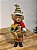 URSO MARROM NATALINO VERDE E VERMELHO 32CM - Imagem 1