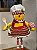 BONECO GINGERBREAD MENINA EM PÉ 56CM - Imagem 5