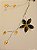 FESTÃO DECORATIVO ARAMADO DOURADO COM FLORES DE CRISTAL DOURADO 1,50CM - Imagem 2