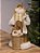 PAPAI NOEL COM CESTO DE PRESENTES EM RESINA 28,5CM - Imagem 1
