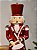 SOLDADO QUEBRA NOZES COM TAMBOR VERMELHO 30CM - Imagem 3