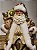 PAPAI NOEL COM PRESENTES DOURADO - COLECIONÁVEL - 28CM - Imagem 2