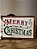 PLACA MERRY CHRISTMAS COM NOEL DECORATIVA EM RESINA 40CM - Imagem 4