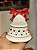 SINO DECORATIVO BRANCO E VERMELHO EM RESINA 11,5CM - Imagem 3