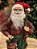 PAPAI NOEL EM PÉ XADREZ VERDE E VERMELHO 60CM - Imagem 2