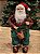 PAPAI NOEL SENTADO XADREZ VERDE E VERMELHO 60CM - Imagem 1