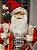 PAPAI NOEL EM PÉ VERMELHO, BRANCO E PRETO 80CM - Imagem 2