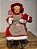 MAMÃE NOEL SENTADA CANDY CANNE VERMELHO BRANCO E BEGE 45CM - Imagem 1