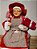 MAMÃE NOEL SENTADA CANDY CANNE VERMELHO BRANCO E BEGE 45CM - Imagem 2