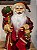 PAPAI NOEL EM PÉ VERMELHO E VERDE XADREZ 60CM - Imagem 2