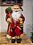 PAPAI NOEL EM PÉ VERMELHO E VERDE XADREZ 60CM - Imagem 1