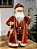 PAPAI NOEL EM PÉ VELUDO VERMELHO COM CAJADO 60CM - Imagem 1
