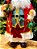PAPAI NOEL EM PÉ VERMELHO E VERDE 60CM - Imagem 3