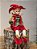 BONECO PIERROT VERMELHO E VERDE 45CM - Imagem 5