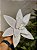 FLOR BICO DE PAPAGAIO AVELUDADO BRANCO 32CM - Imagem 1