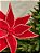 FLOR BICO DE PAPAGAIO AVELUDADO VERMELHO E BRANCO COM BERRY34CM - Imagem 2
