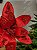 FLOR BICO DE PAPAGAIO AVELUDADO VERMELHO 27CM - Imagem 2