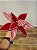FLOR BICO DE PAPAGAIO AVELUDADO VERMELHO CANDY 26CM - Imagem 3