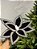 FLOR BICO DE PAPAGAIO PRETO E BRANCO BORDADO 28CM - Imagem 3