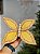 BORBOLETA AVELUDADO BEGE 25CM - Imagem 1