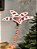 FLOR BICO DE PAPAGAIO VERMELHO E BRANCO 39CM - Imagem 2