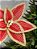 FLOR BICO DE PAPAGAIO VERMELHO E BEGE 26CM - Imagem 2